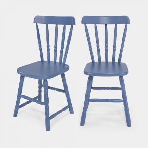 Conjunto 2 Cadeiras Brasileiras Azul!