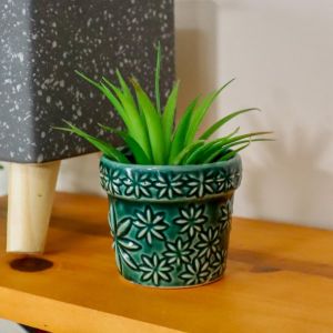 Mini Vaso de Cerâmica Estrela Verde!