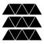 Kit Adesivos Decorativos Triângulos 100 unidades!
